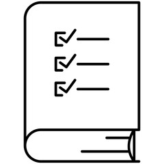 Checklist book icon