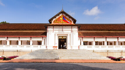 It's Royal Palace Haw kham of the National museum complex of Luang Prabang, Laos.