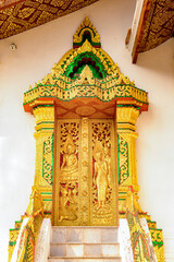 It's Golden door of the Haw Pha Bang Buddha temple of the National museum complex of Luang Prabang, Laos.