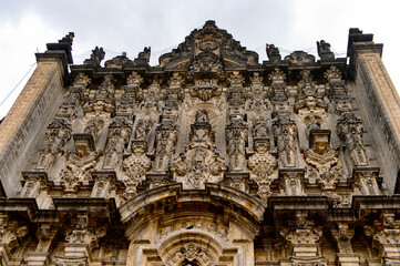 Fototapeta premium Metropolitan Tabernacle near the Mexico City Cathedral, is the seat of the Roman Catholic Archdiocese of Mexico