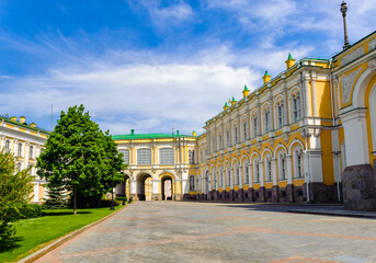 It's Armoury chamber yard, Kremlin, Russia