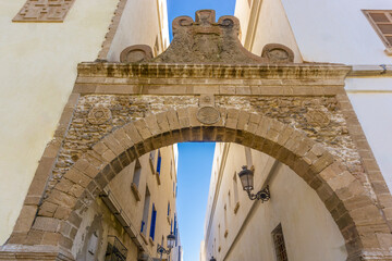 Essouira Gates of Emir Mulay Abdel Rahman. Translation (Praise be to God,he will bless this new city by order of the Emir Sidi Muhammad ben Moulay Abdel Rahman,1687,by the hand of Al-Hussein BenGanou)
