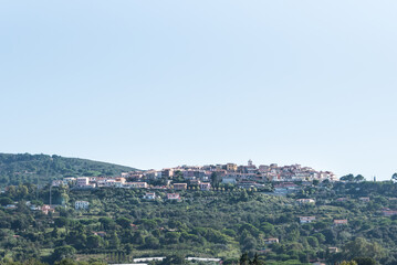 Fototapeta na wymiar Village landscape in Capoliveri, Elba island