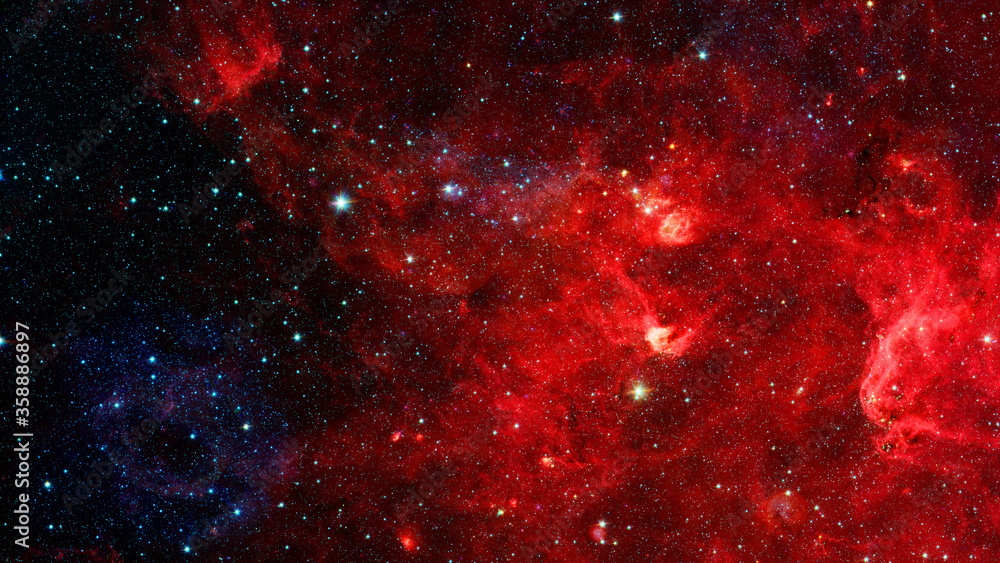 Canvas Prints red nebula in space. elements of this image furnished by nasa