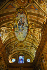 Fototapeta na wymiar Cordoba Cathedral Ceiling