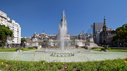 Congress Square in Buenos Aires City