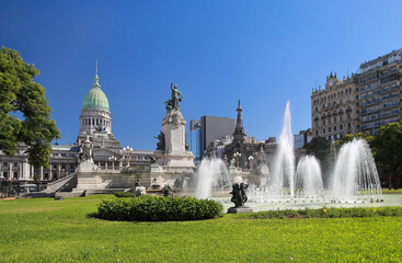 Congress Square in Buenos Aires City