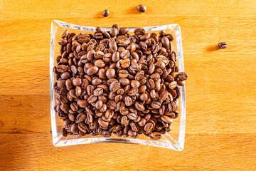 Portion Kaffeebohnen