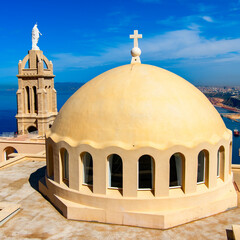 Chapel Santa Cruz fort of Oran, a coastal city of Algeria