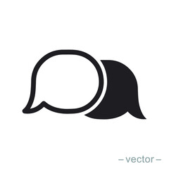 Bubble speech icon design trendy. EPS 10