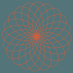 An abstract floral spiral pattern background image.