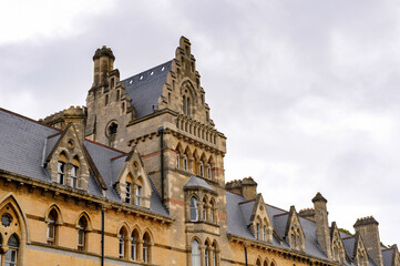 Fototapeta na wymiar Meadow building of the Christ Church college, Oxford, England. Oxford is known as the home of the University of Oxford