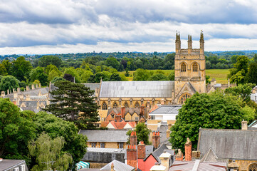 Merton College chapel, Oxford, England. Oxford is known as the home of the University of Oxford