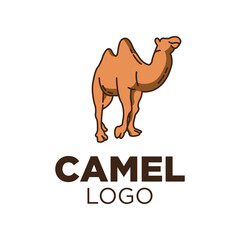 Simple and Modern camel logo or icon sign template design for versatile 
business and company