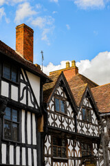 Half-timbered house of Stratford Upon Avon, a market town in Warwickshire, England
