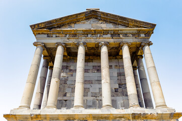 It's Garni temple, Hellenistic temple from the first century in Garni, Armenia