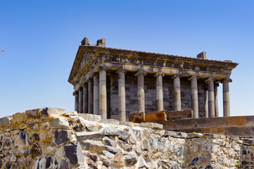 Fototapeta premium It's Temple of Garni, a first century Hellenic temple near Garni, Armenia. UNESCO World heritage site