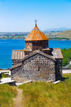It's Sevanavank (Sevan Monastery), a monastic complex located on a shore of Lake Sevan in the Gegharkunik Province of Armenia