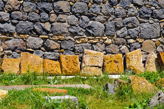 It's Stones near the Sevanavank (Sevan Monastery), a monastic complex located on a shore of Lake Sevan in the Gegharkunik Province of Armenia