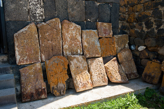 It's Stones near the Sevanavank (Sevan Monastery), a monastic complex located on a shore of Lake Sevan in the Gegharkunik Province of Armenia