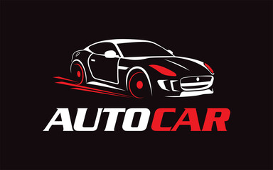 Illustration vector graphic of auto car service logo design