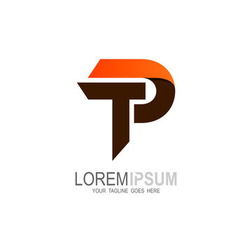 TP logo, Letter T and P logo design combination, P and T icons