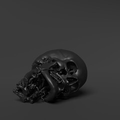 3D  skull abstract wallpaper background