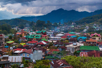 Fototapeta na wymiar Evenig view of Sagada at Luzon island, Philippines