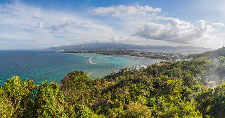 Aerial view of Boracay island, Philippines