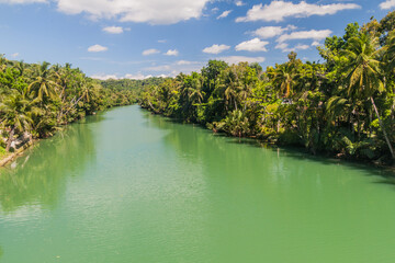 View of Loboc river on Bohol island, Philippines