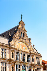 Fototapeta na wymiar It's Architecture of the historic part of Ghent, Belgium.