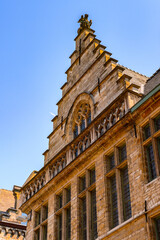 It's Architecture of the historic part of Ghent, Belgium.