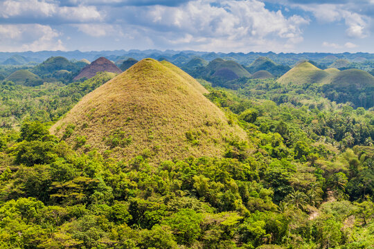 View Of Chocolate Hills, Bohol Island, Philippines