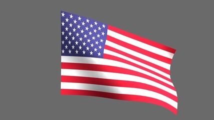 3D us flag  abstract wallpaper background