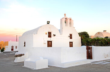 A church in the town of Oia, Santorini, Greece.