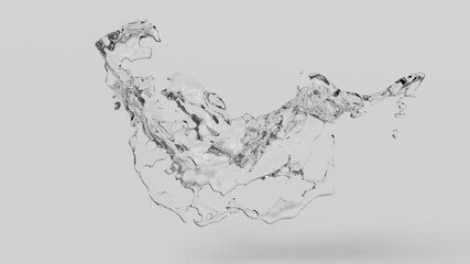 3D water splash abstract wallpaper background