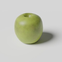 3D low poly fruit apple abstract wallpaper
