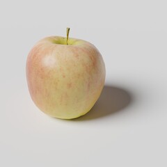 3D low poly apple fruit and vegetable abstract wallpaper