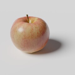 3D low poly fruit and vegetable abstract wallpaper