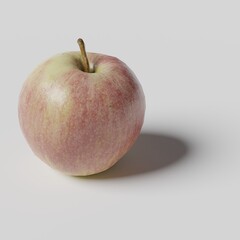 3D low poly fruit and vegetable abstract wallpaper