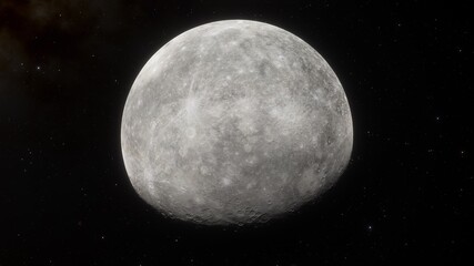 Cosmic landscape, beautiful science fiction wallpaper with endless deep space. 3D render