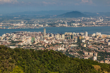 Aerial view of Penang, Malaysia