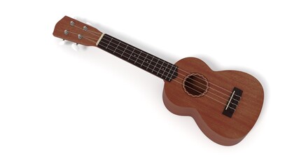 Fototapeta premium 3D ukulele guitar