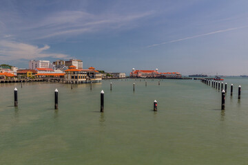 Fototapeta premium View of port in George Town, Malaysia