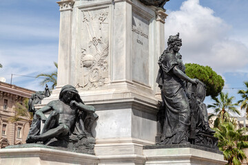 Naklejka premium Pedestal of the monument to Camillo Cavour