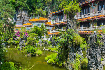 Sam Poh Tong Temple in Ipoh, Malaysia.