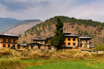 Fototapeta premium Beautiful nature of Bhutan, Asia
