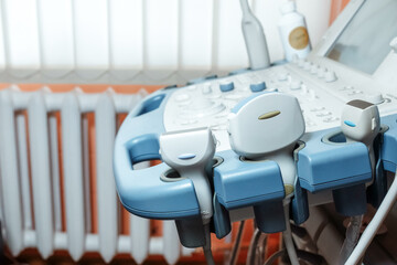 ultrasound machine medical equipment in a medical ward