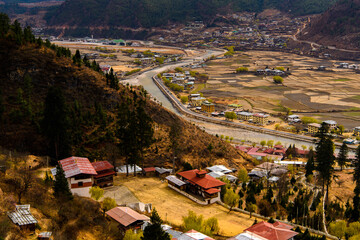 Nature of Paro Valley, Bhutan