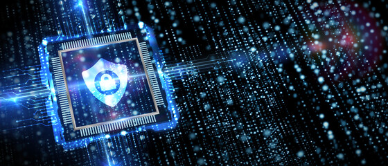 Cyber security data protection business technology privacy concept.